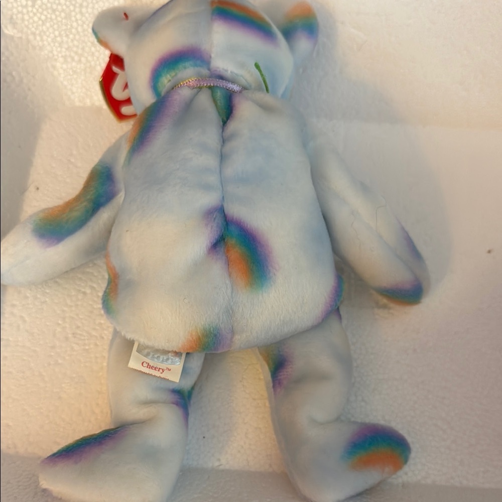 🩷2 for $10🩷 Make a bundle and I’ll send an offer Ty Multicolor Teddy Bear- Cheer - Picture 2 of 4